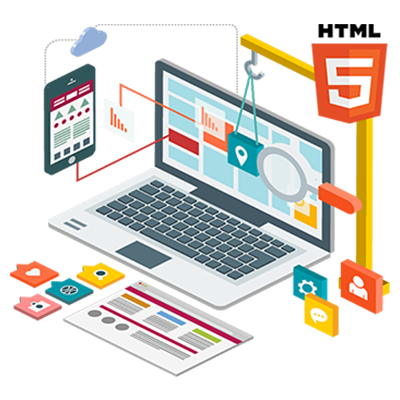 HTML Webpage web design business service